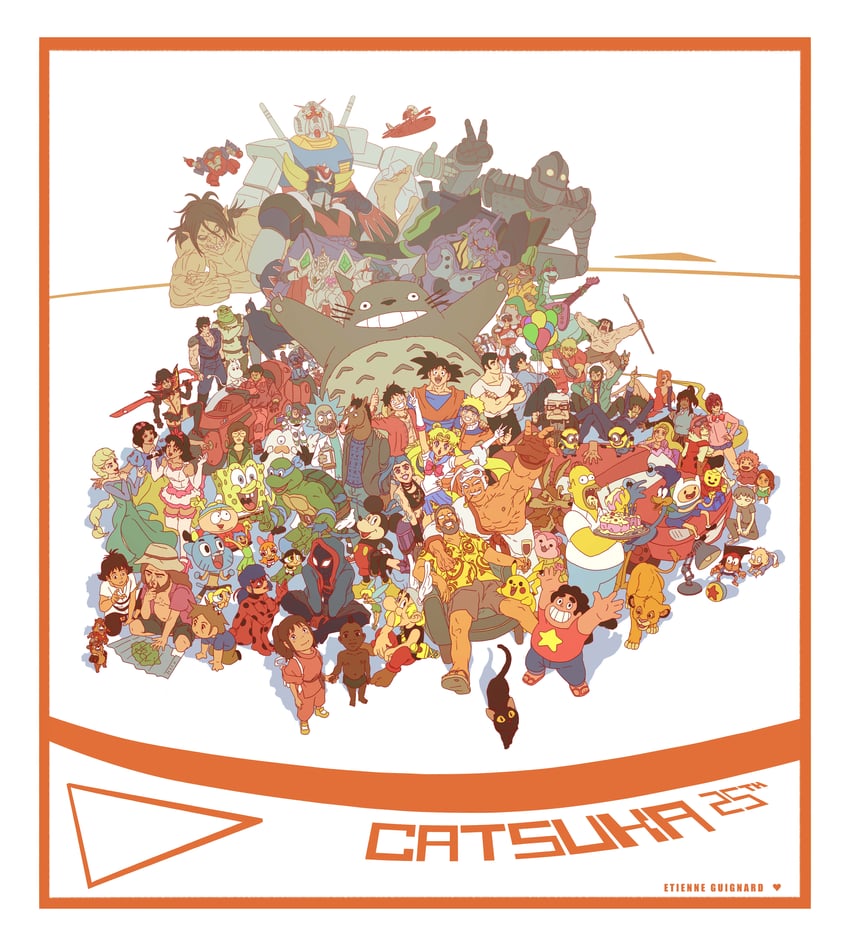 pikachu, matoi ryuuko, son goku, monkey d. luffy, senketsu, and 80 more (gundam and 81 more) drawn by cocoshonen