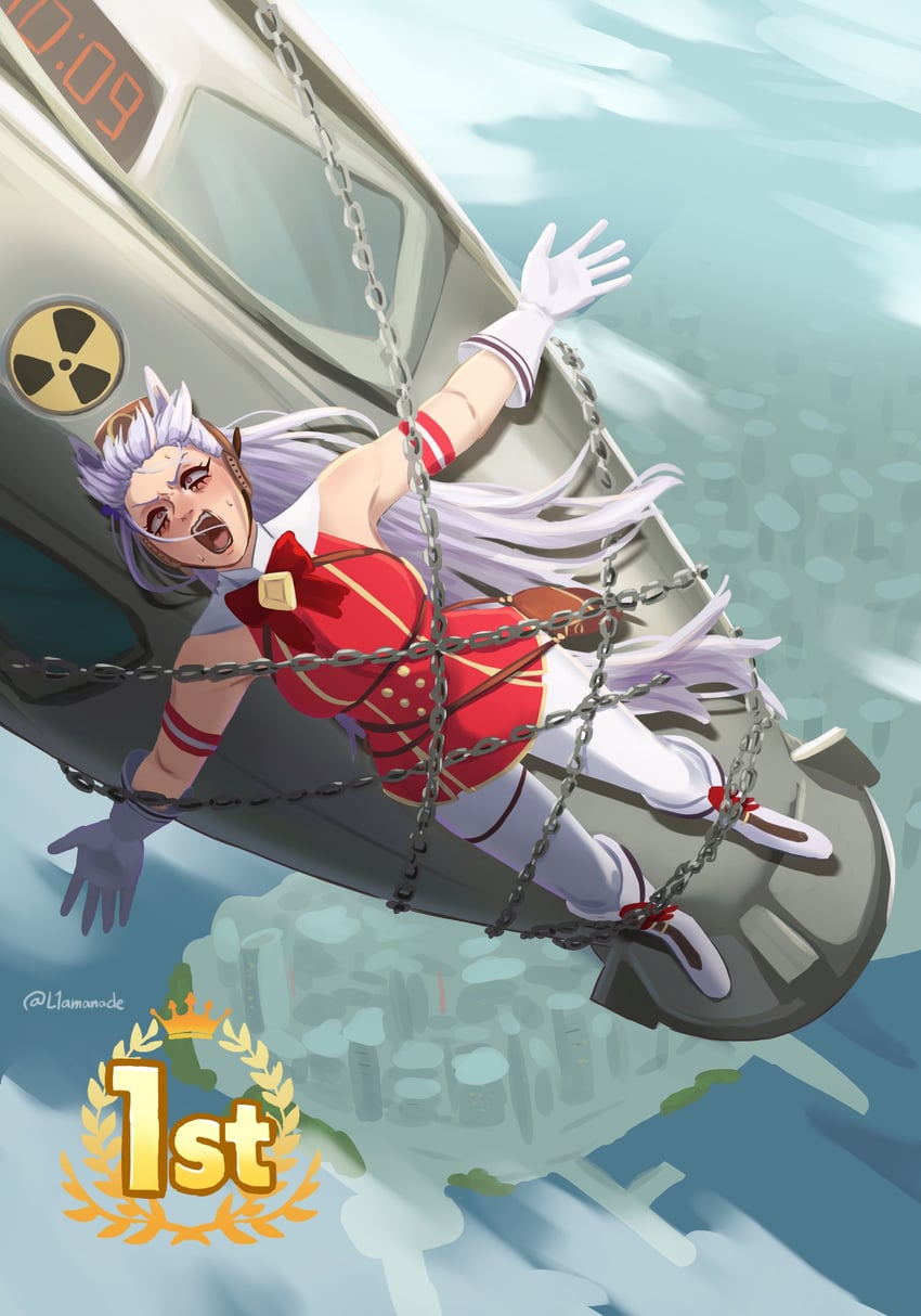 gold ship (umamusume and 2 more) drawn by l1amanade