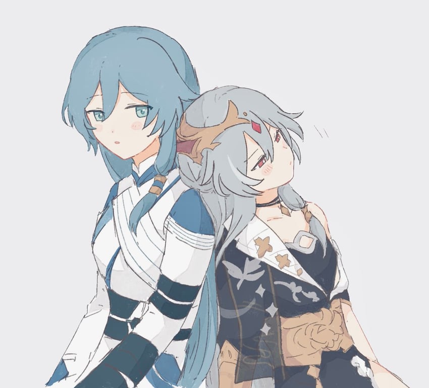fu hua and herrscher of sentience (honkai and 1 more) drawn by tya_tya_3rd