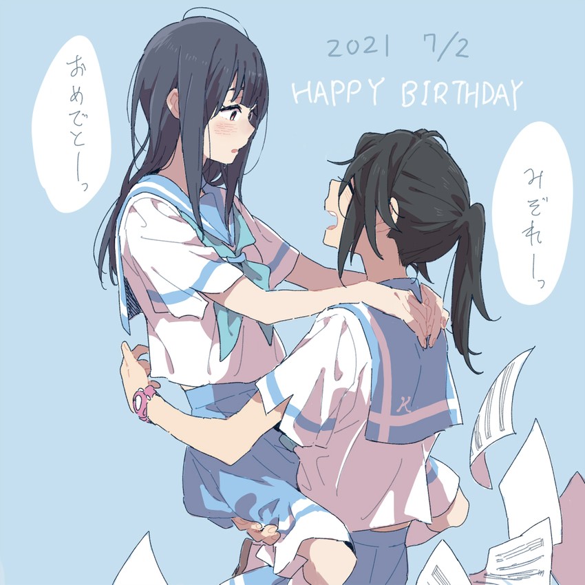 yoroizuka mizore and kasaki nozomi (hibike! euphonium and 1 more) drawn by ree_(re-19)