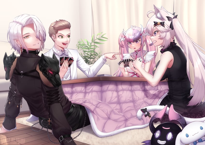 ironmouse, nyatasha nyanners, cdawgva, and lord aethelstan (indie virtual youtuber and 2 more) drawn by orimu