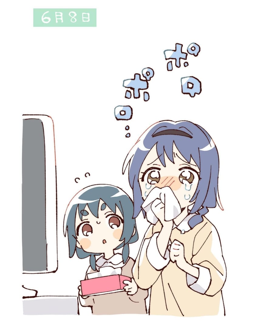 furutani himawari and furutani kaede (yuruyuri) drawn by namori