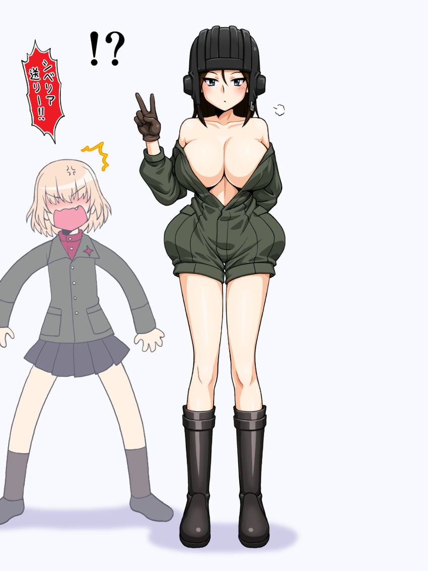 katyusha and nonna (girls und panzer) drawn by oosaka_kanagawa