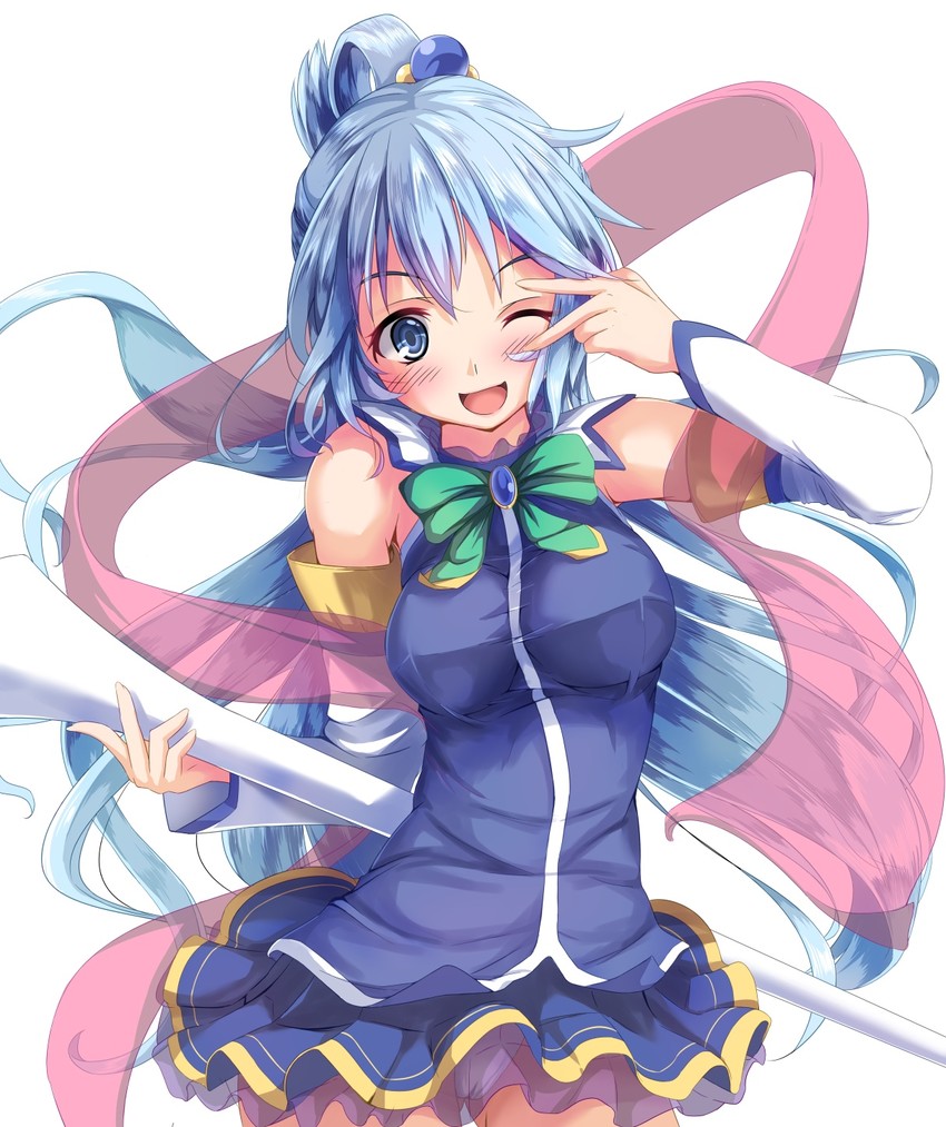 aqua (kono subarashii sekai ni shukufuku wo!) drawn by kudou_maimu