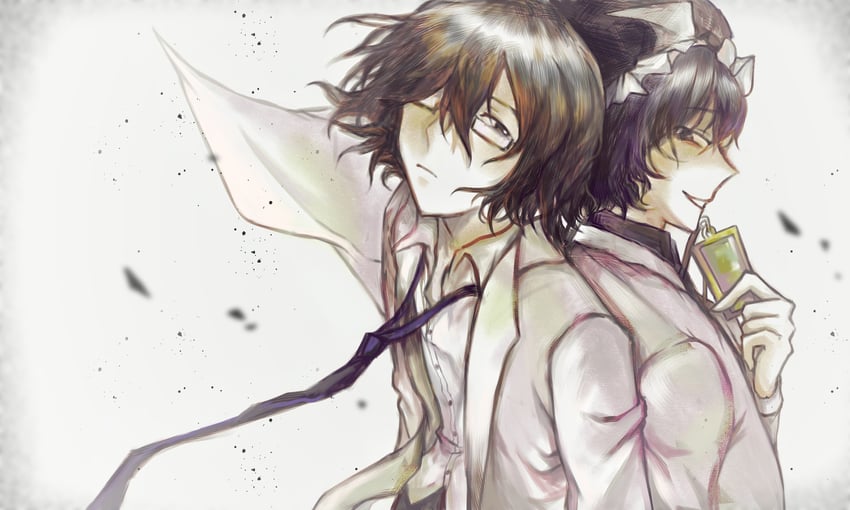 enraku tsubakura and shitodo kuroji (len'en) drawn by mxx33
