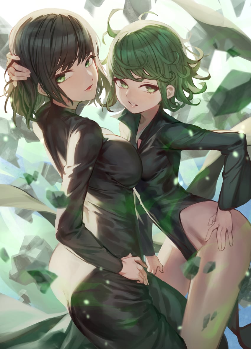 tatsumaki and fubuki (one-punch man) drawn by chorogon
