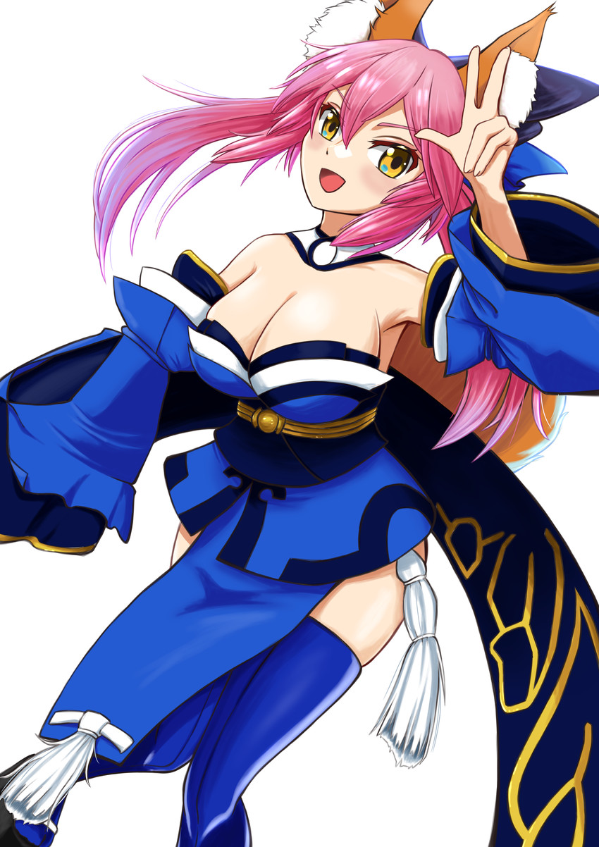 tamamo and tamamo no mae (fate and 4 more) drawn by hinoaki
