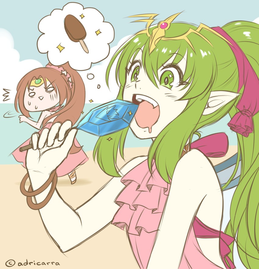 tiki and linde (fire emblem and 2 more) drawn by adricarra