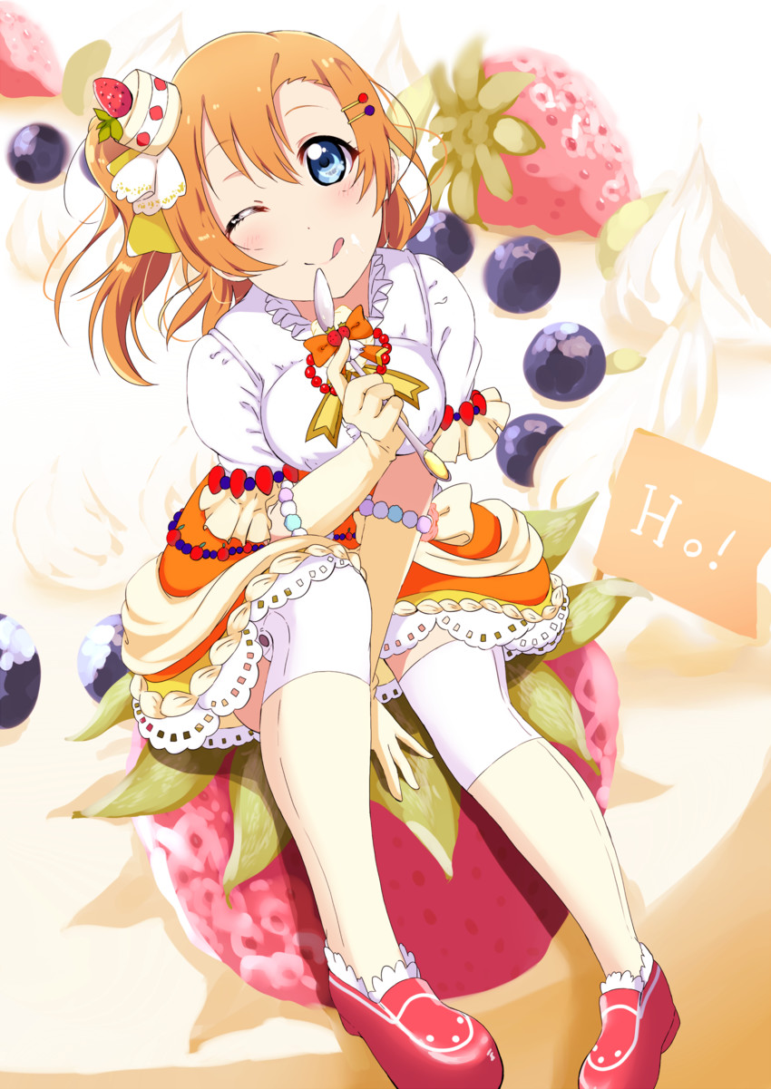 kosaka honoka (love live! and 2 more) drawn by siokazunoko