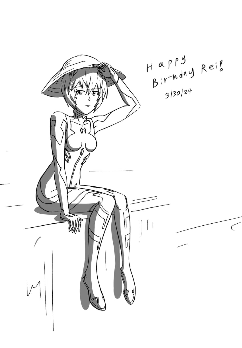 ayanami rei (neon genesis evangelion and 2 more) drawn by zero_ordered1