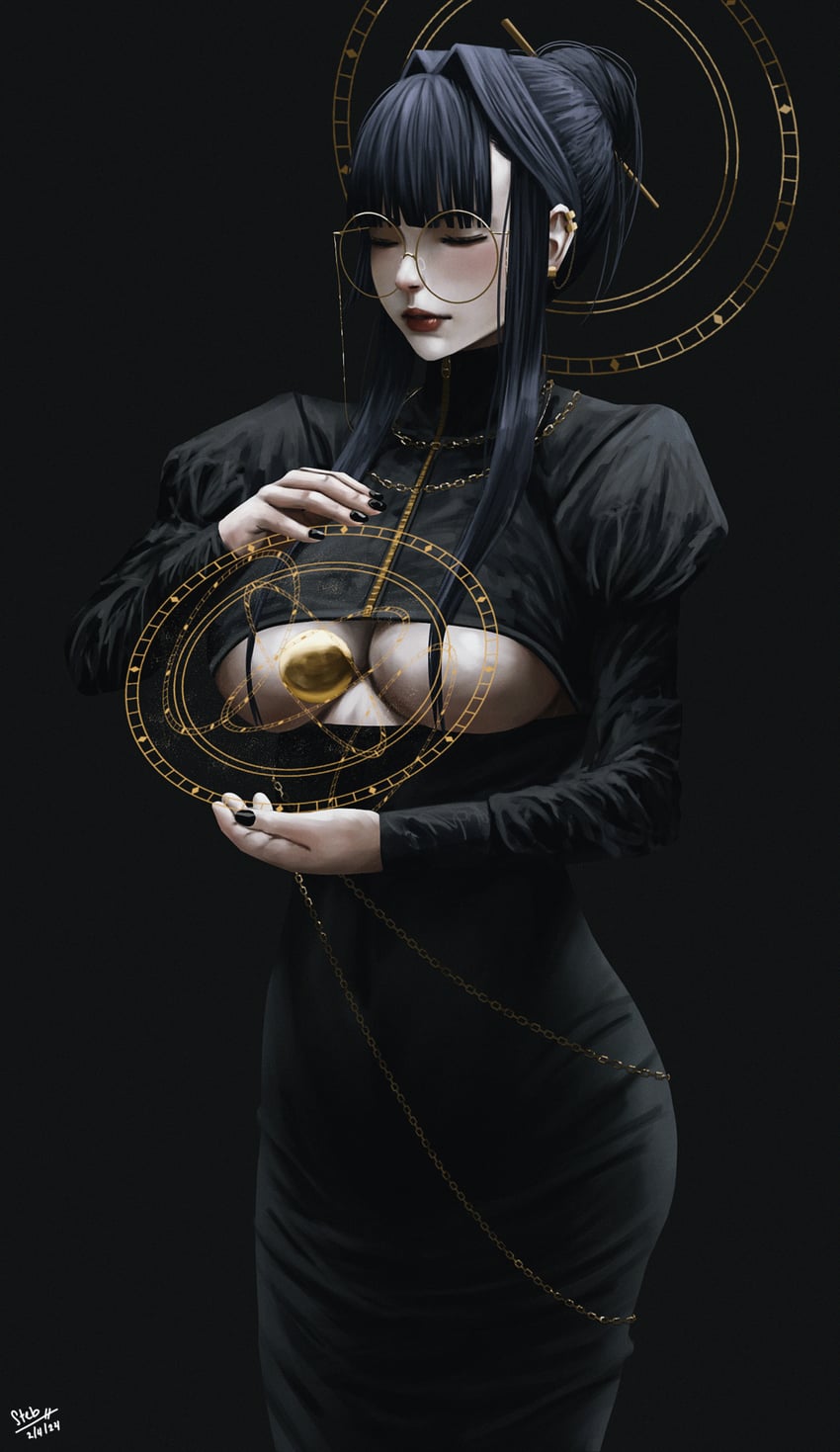 ouro kronii (hololive and 1 more) drawn by steb