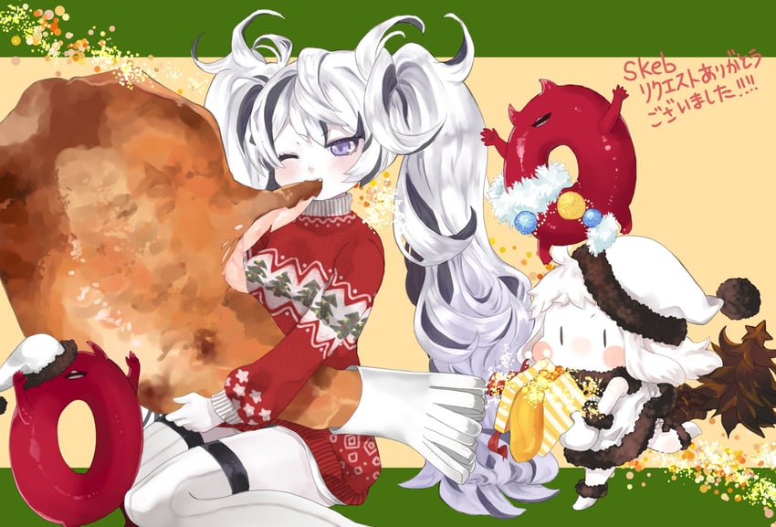 northern ocean princess, enemy lifebuoy, and escort water princess (kantai collection) drawn by kobone