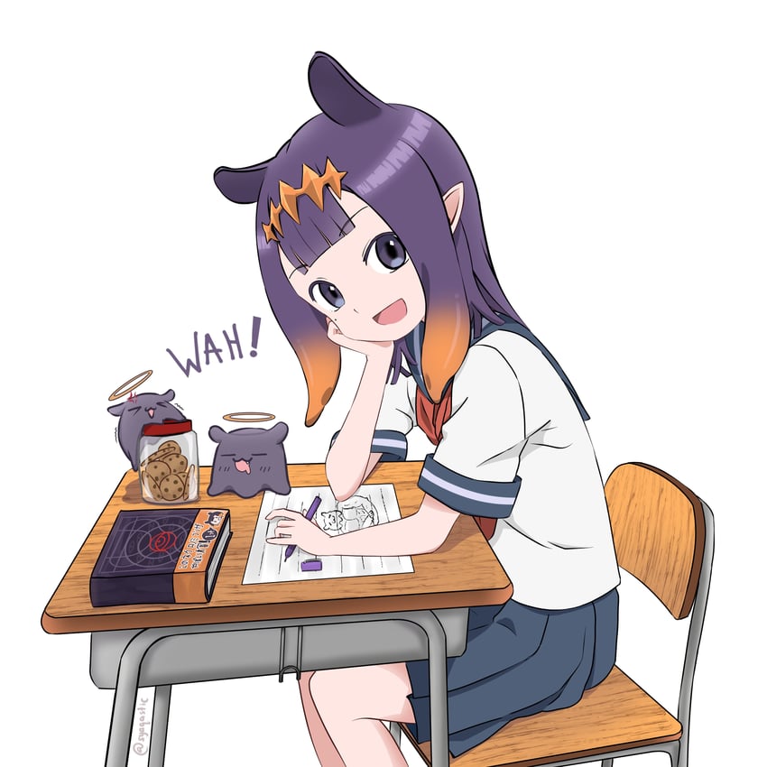 ninomae ina'nis, takodachi, takagi-san, and ao-chan (hololive and 2 more) drawn by syaqastic