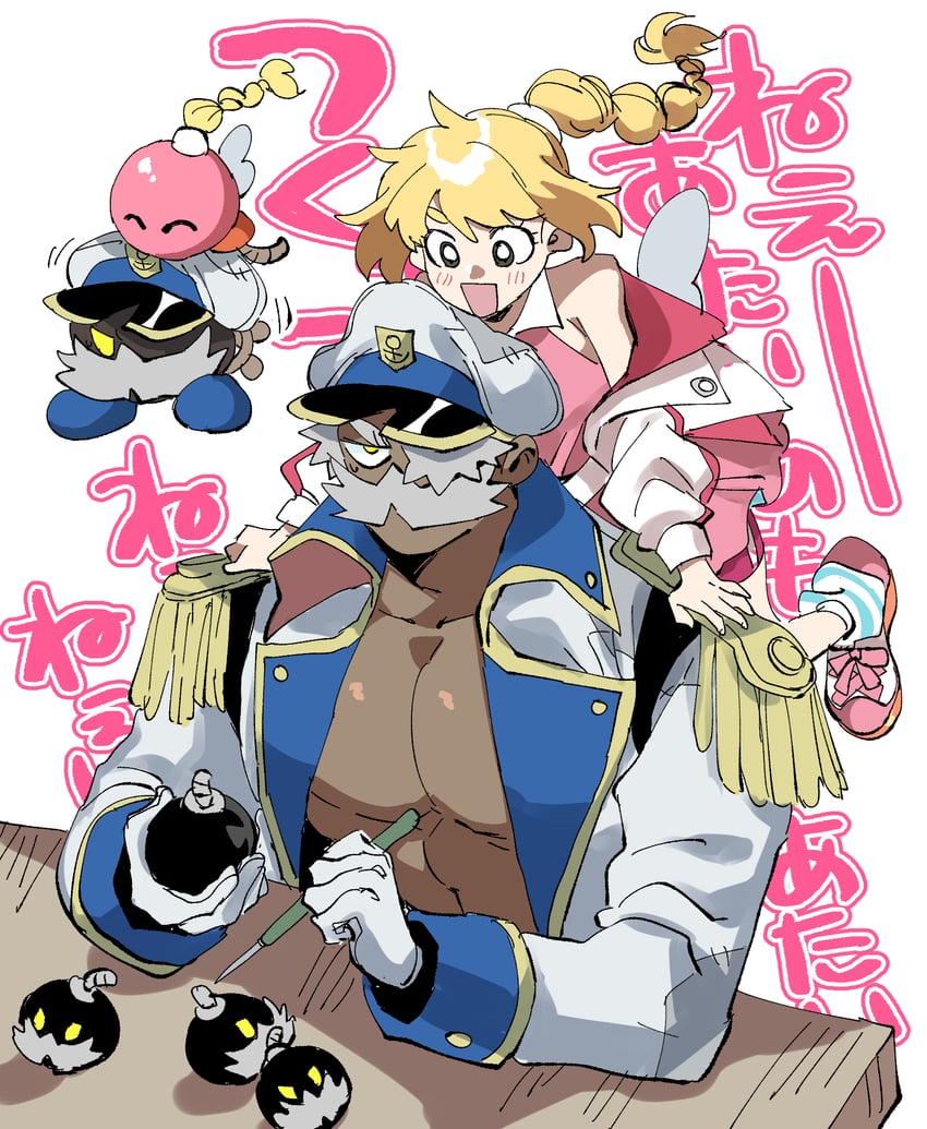 bob-omb, admiral bobbery, and bombette (mario and 3 more) drawn by sanso_(kasyawamoti)