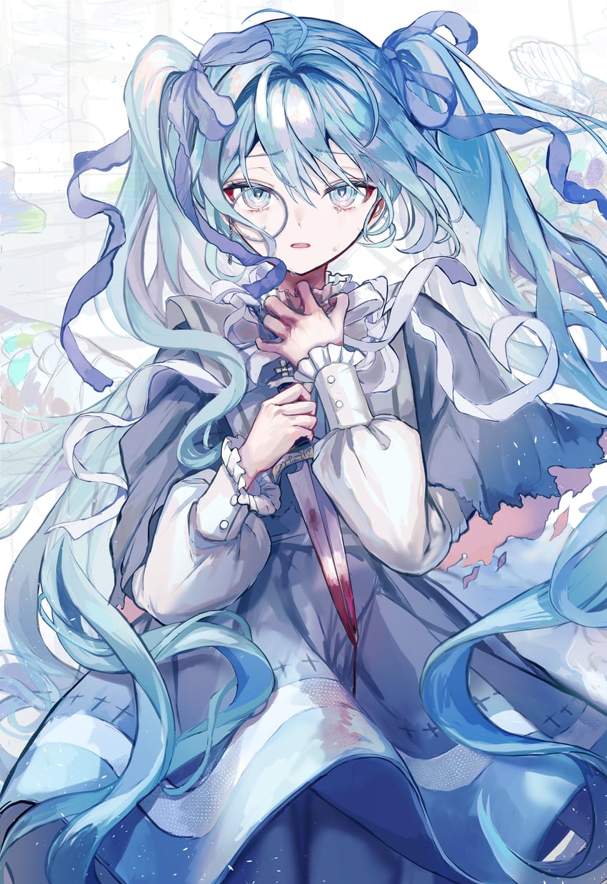 hatsune miku (vocaloid and 1 more) drawn by pipi_(pipinavigation)