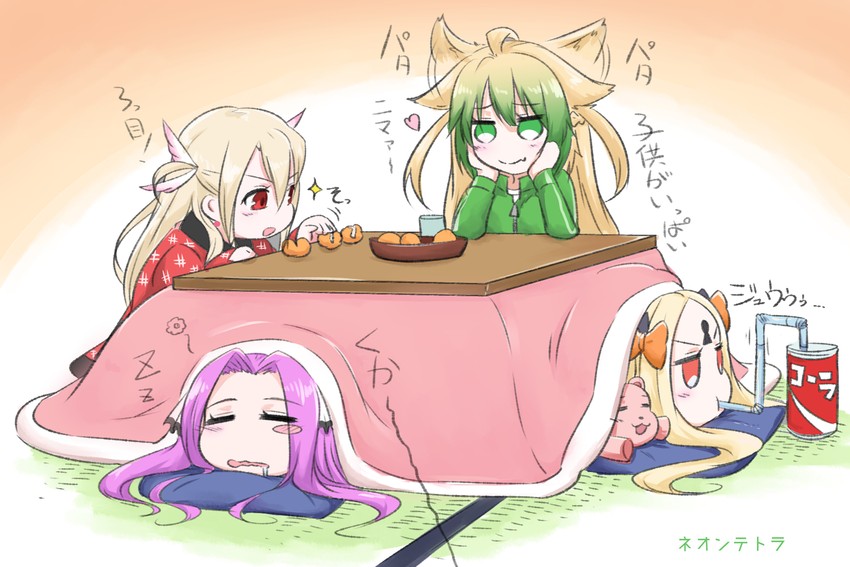 abigail williams, illyasviel von einzbern, medusa, prisma illya, and atalanta (fate and 3 more) drawn by neon-tetora
