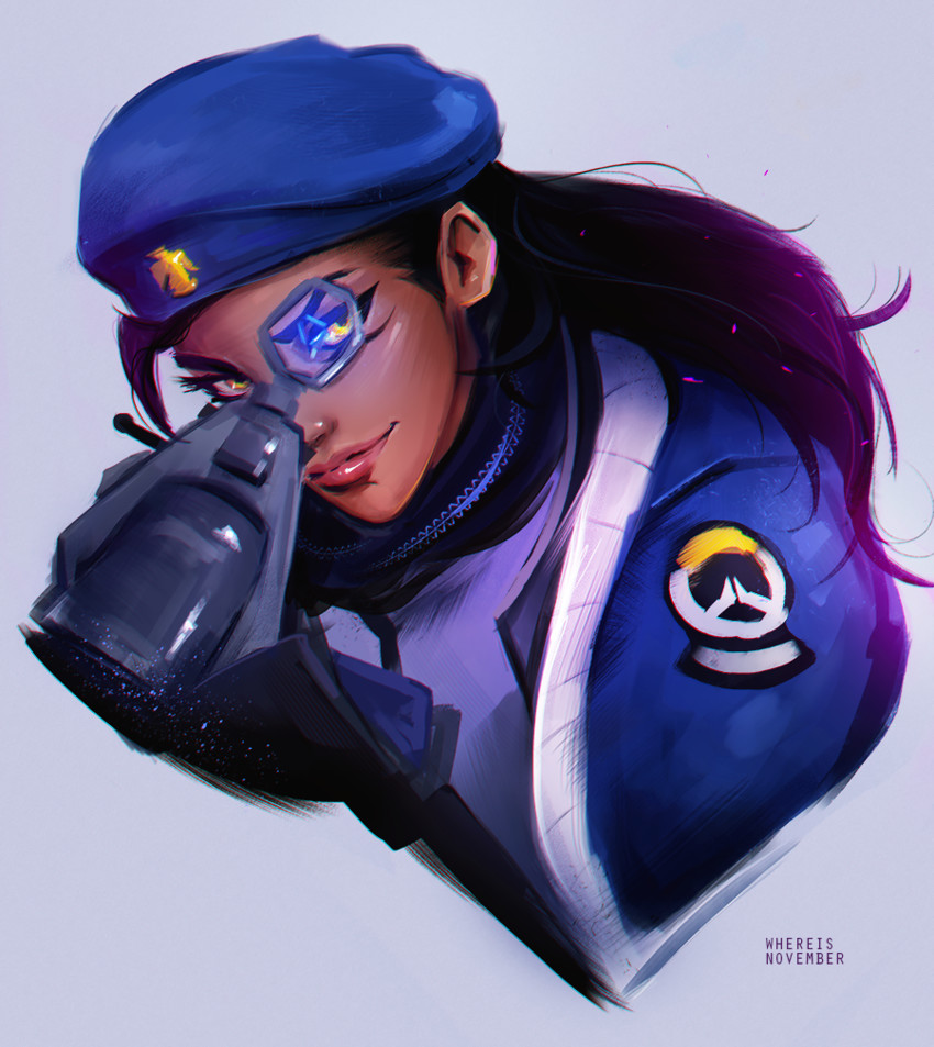 ana and captain amari (overwatch and 1 more) drawn by whereisnovember