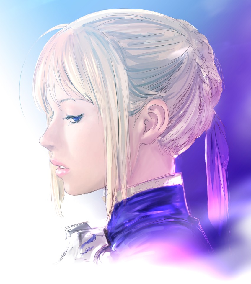 artoria pendragon and saber (fate and 1 more) drawn by shoumaru_(gadget_box)