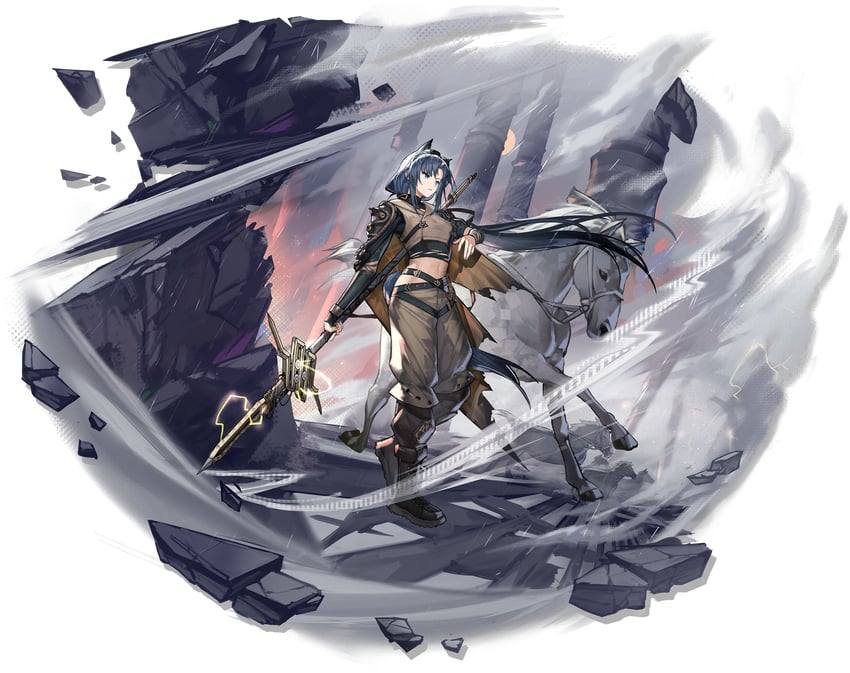 fang and fang the fire-sharpened (arknights) drawn by xiayehongming