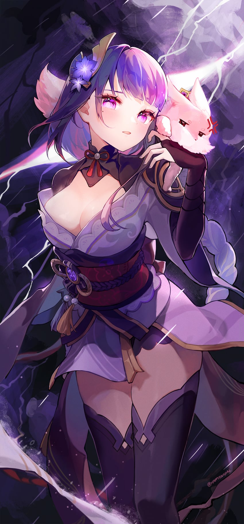 raiden shogun and yae miko (genshin impact) drawn by happyongdal