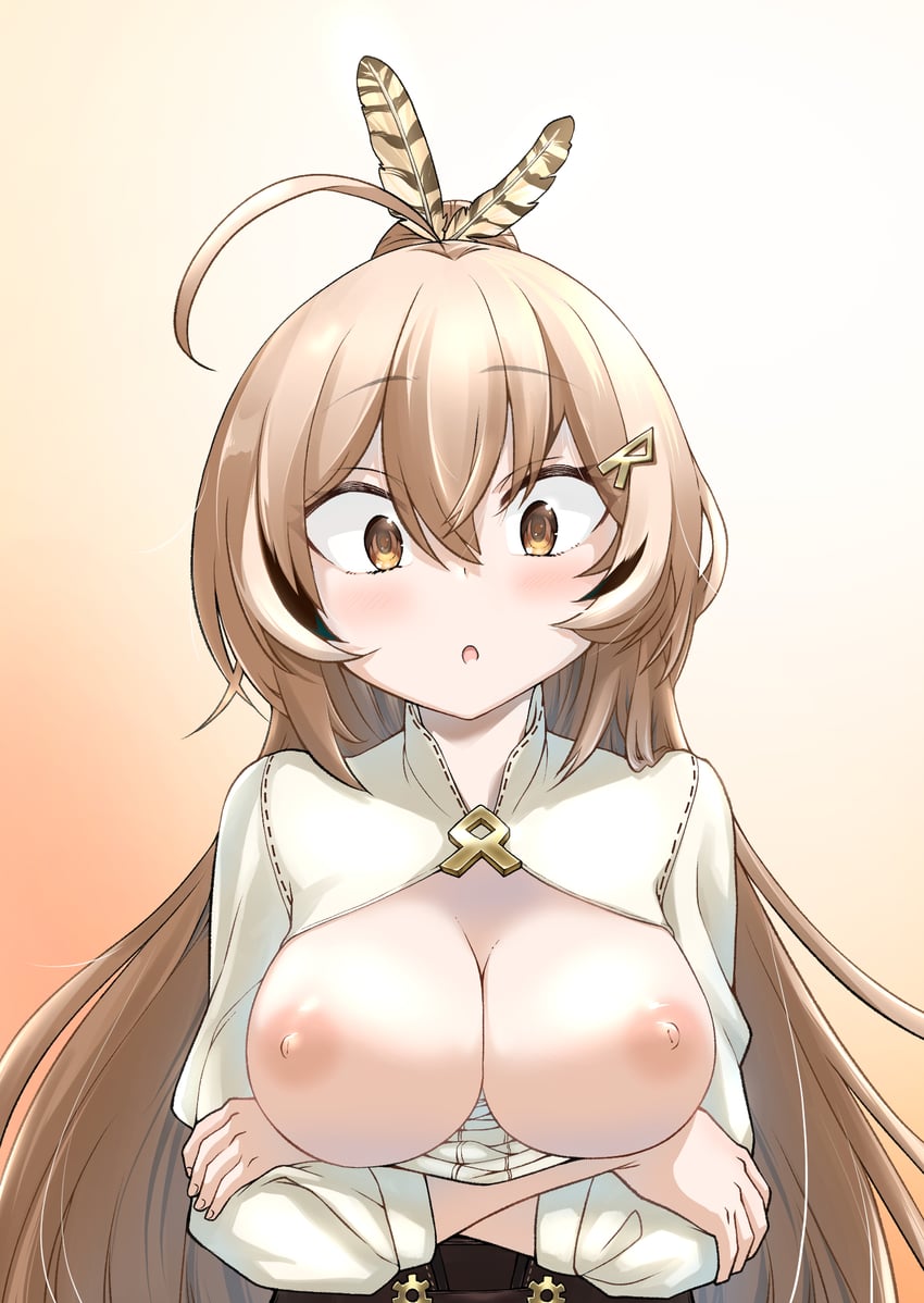 nanashi mumei (hololive and 1 more) drawn by nocturnal_demon