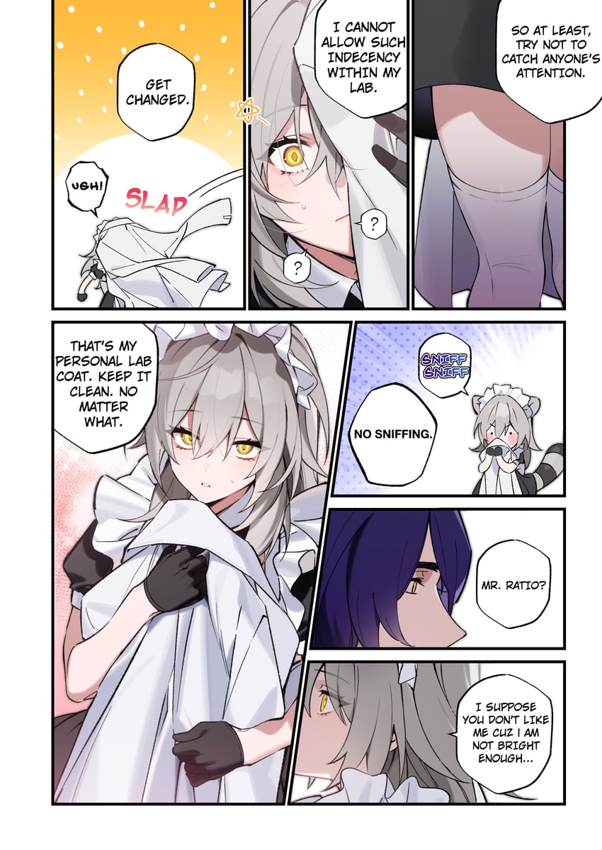 trailblazer, stelle, and dr. ratio (honkai and 1 more) drawn by bechu