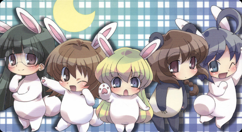 rebecca miyamoto, katagiri himeko, tachibana rei, momose kurumi, and ichijou (pani poni dash!)