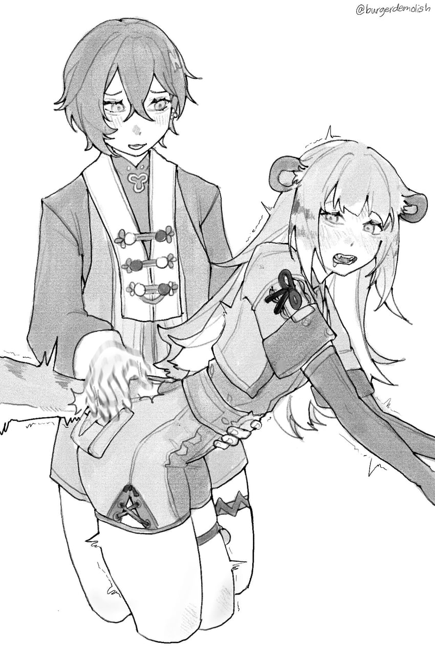 belle and ju fufu (zenless zone zero) drawn by meous
