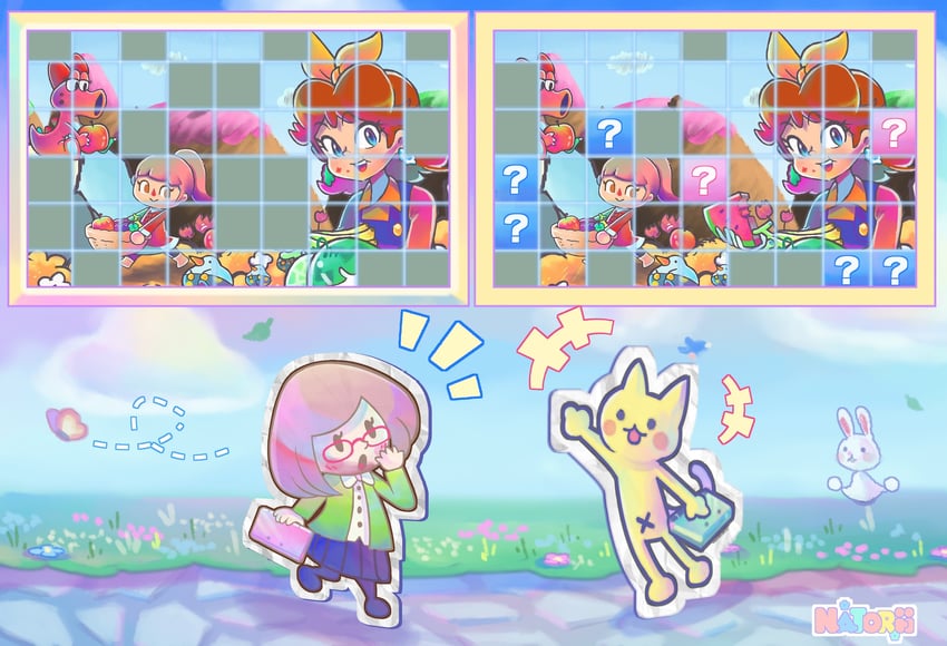 princess daisy, villager, mii, nikki, birdo, and 1 more (mario and 6 more) drawn by nat0rii