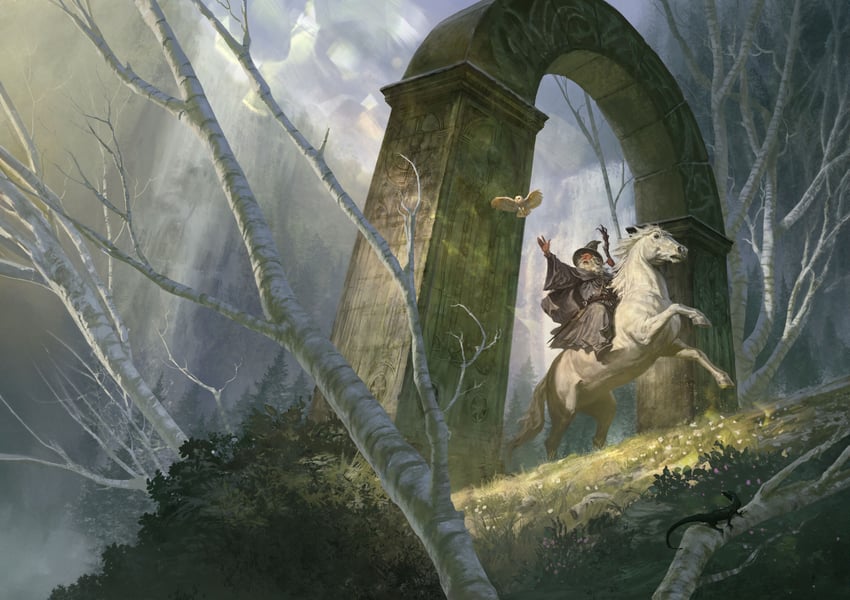 gandalf and shadowfax (tolkien's legendarium and 1 more) drawn by antonio_de_luca