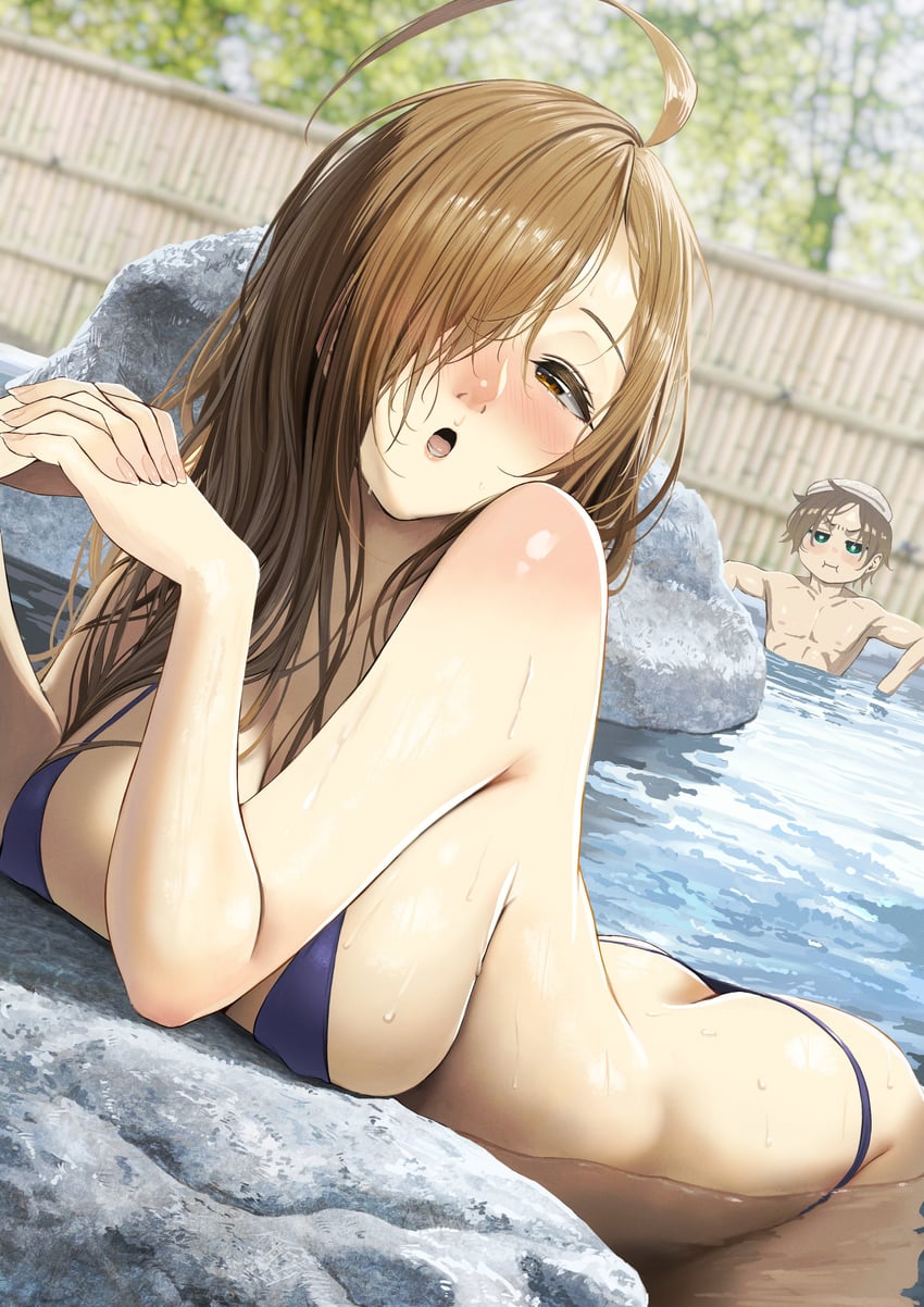 satou kazuma and wiz (kono subarashii sekai ni shukufuku wo!) drawn by izawa_(bhive003)