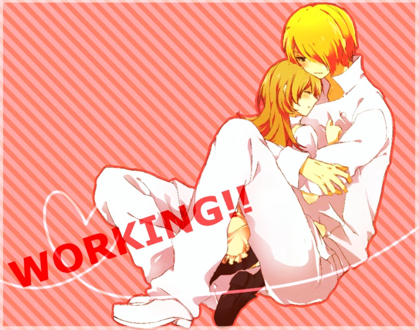 todoroki yachiyo and satou jun (working!!) drawn by tofu_chige