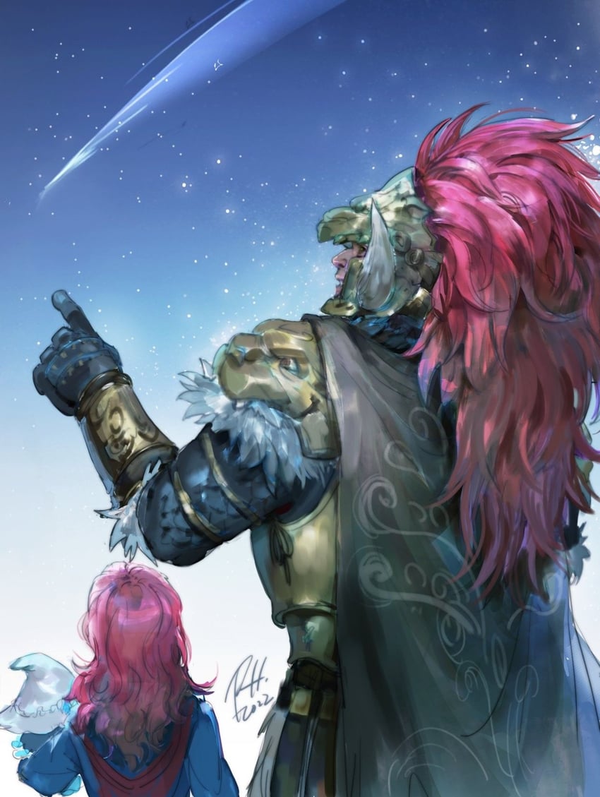 ranni the witch, starscourge radahn, miniature ranni, and lunar princess ranni (elden ring) drawn by cn_phoebe