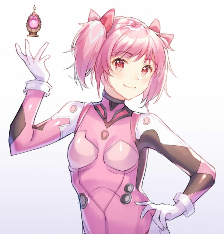 kaname madoka (mahou shoujo madoka magica and 1 more) drawn by z965429663