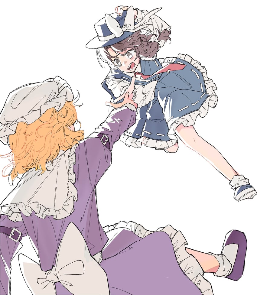 usami renko and maribel hearn (touhou and 1 more) drawn by ezier
