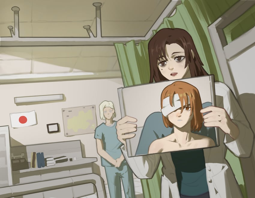 kugisaki nobara, ieiri shoko, and nitta arata (jujutsu kaisen and 2 more) drawn by pacpoi