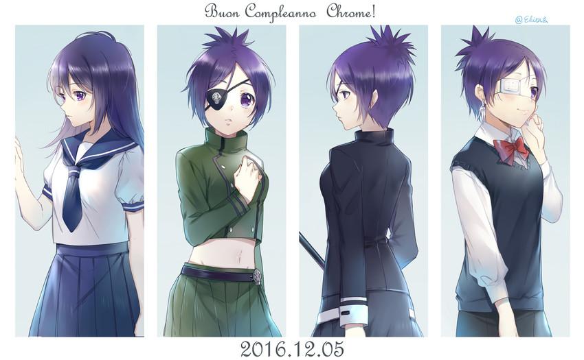 chrome dokuro (katekyo hitman reborn!) drawn by ekita_kuro