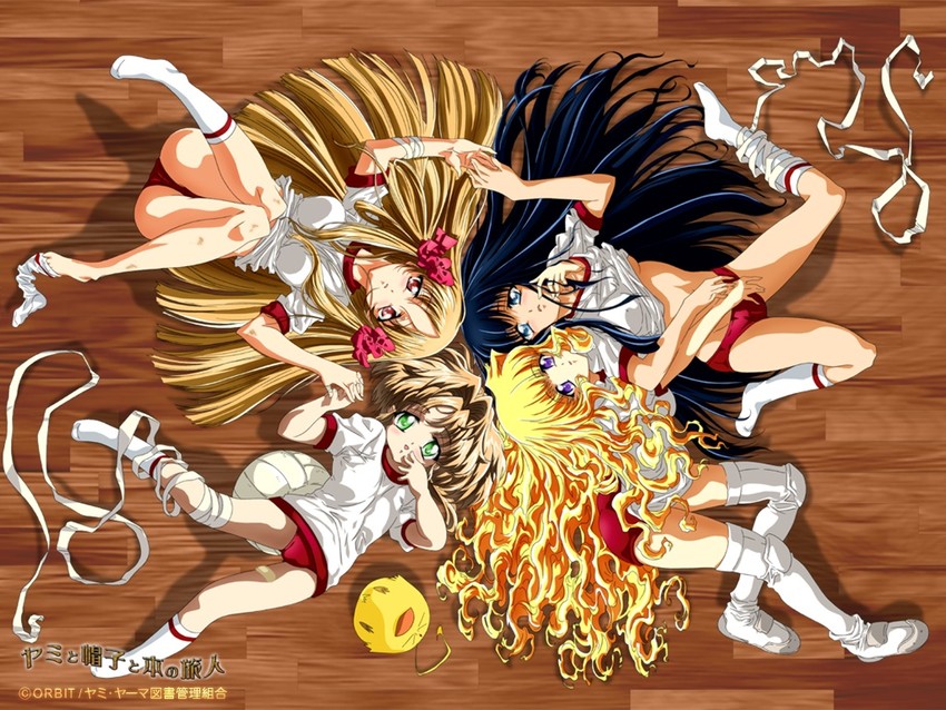 lilith, azuma hazuki, azuma hatsumi, ken-chan, and miruka (yami to boushi to hon no tabibito) drawn by numata_seiya