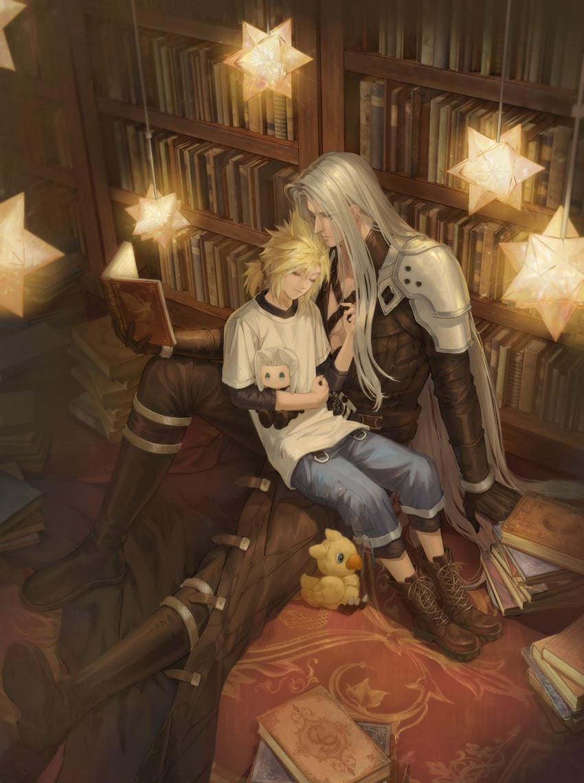 cloud strife and sephiroth (final fantasy and 2 more) drawn by yakakaer