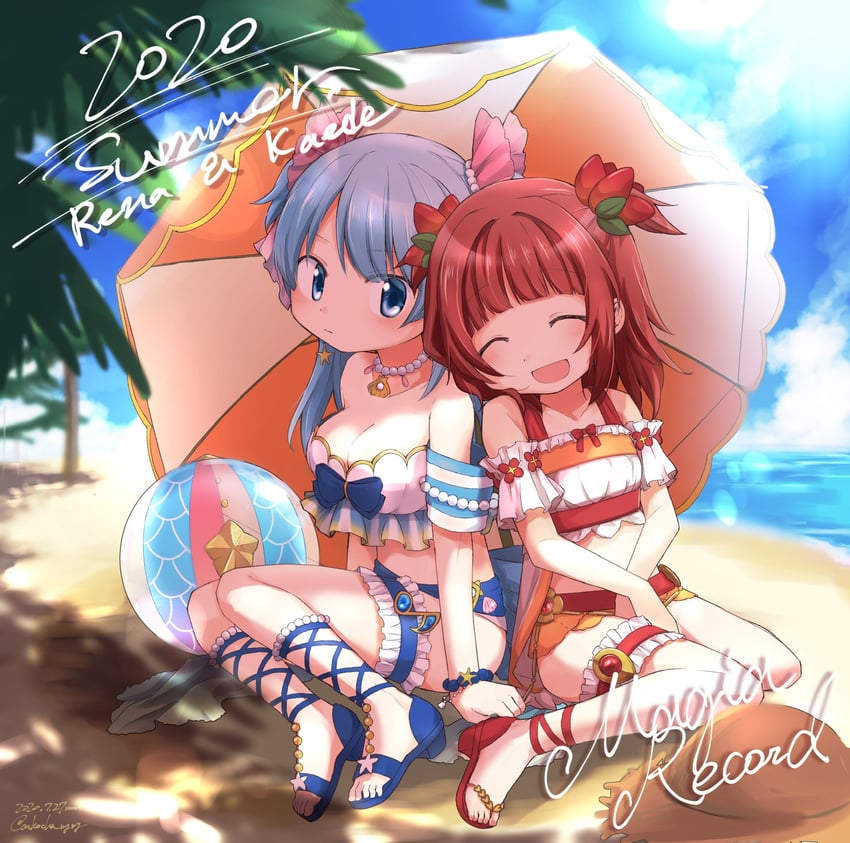 minami rena and akino kaede (mahou shoujo madoka magica and 1 more) drawn by itou_(ankocha-mgmg)