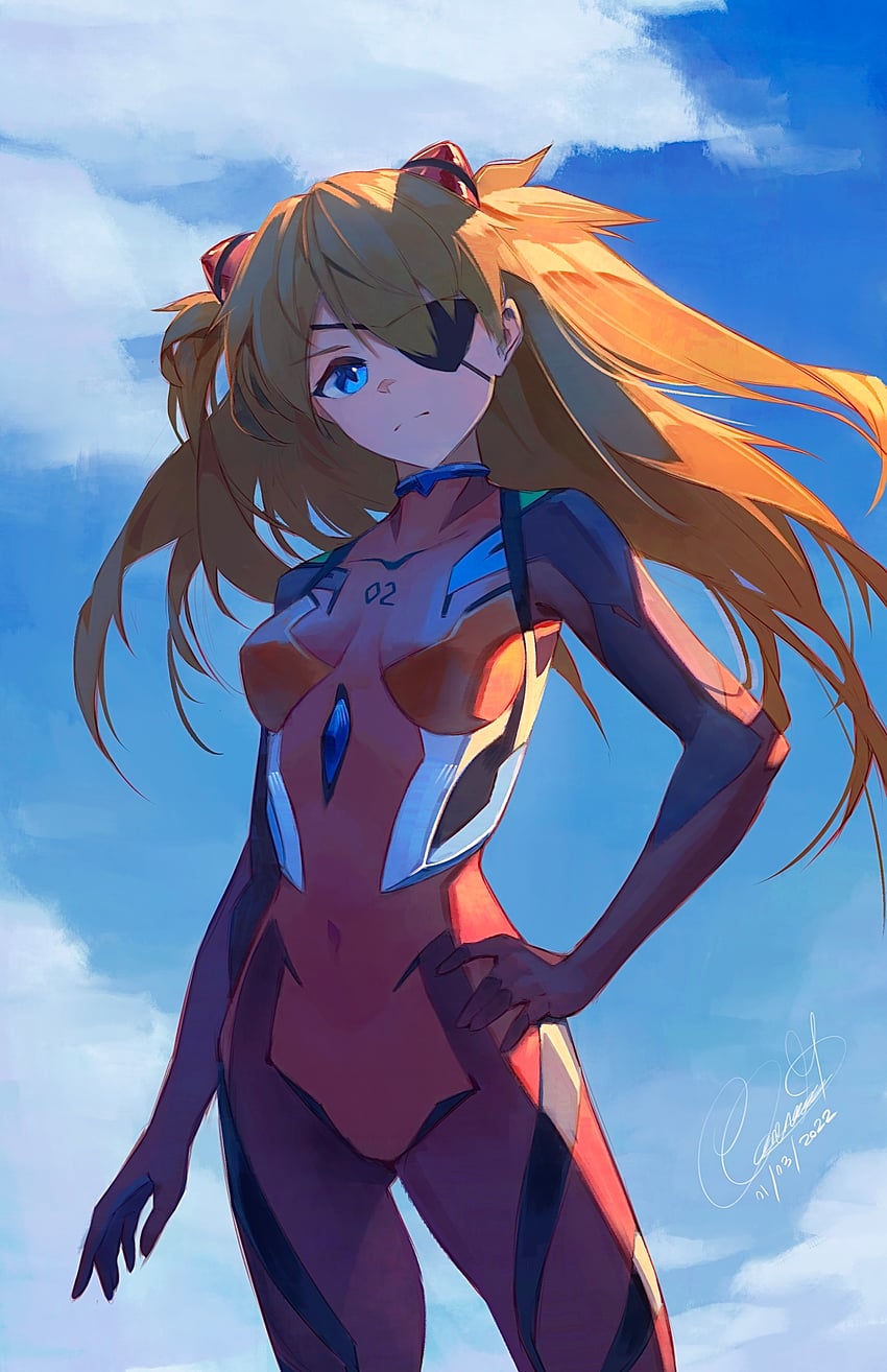 souryuu asuka langley (neon genesis evangelion and 2 more) drawn by clarenceman0605