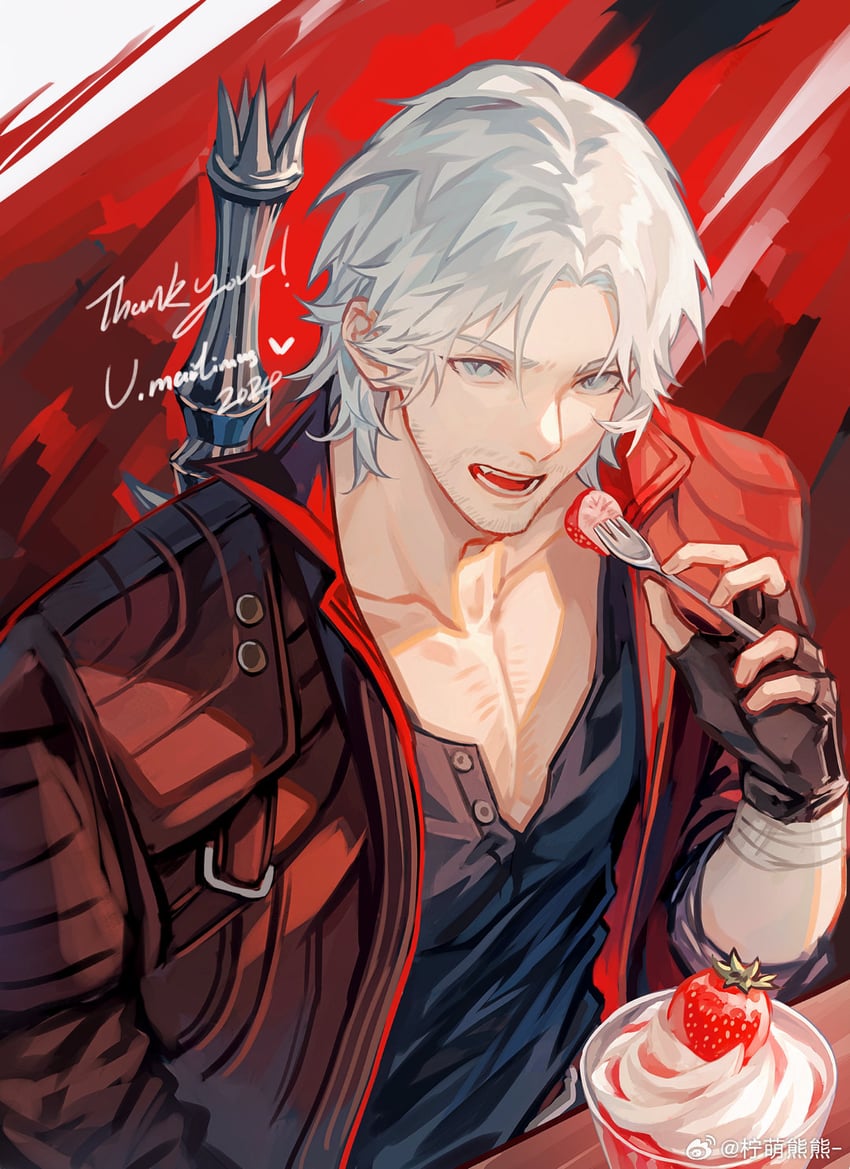 dante (devil may cry and 1 more) drawn by lolvivianli