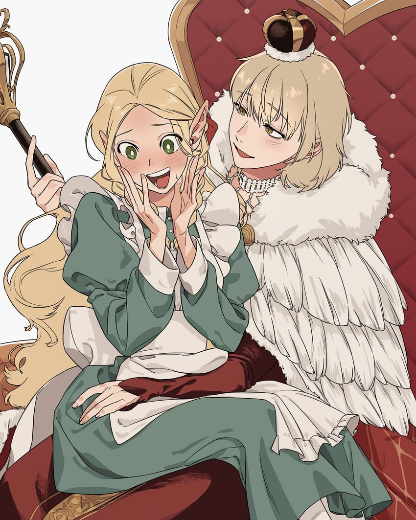 marcille donato and falin touden (dungeon meshi) drawn by ttal_ttal