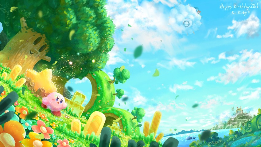 kirby, whispy woods, void termina, kracko, lalala, and 2 more (kirby and 2 more) drawn by tyutaka0427
