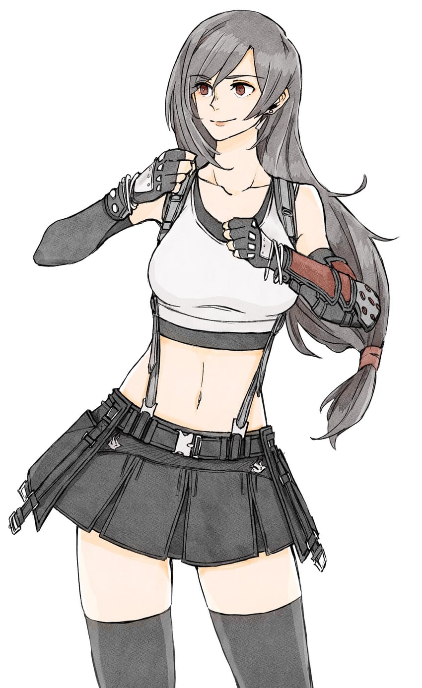 tifa lockhart (final fantasy and 2 more) drawn by fe79793