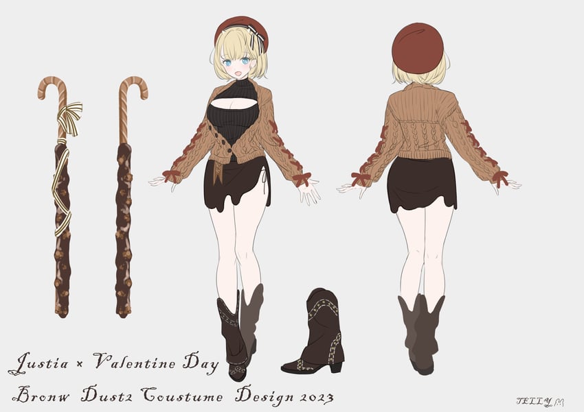 justia (brown dust and 1 more) drawn by purplejelly