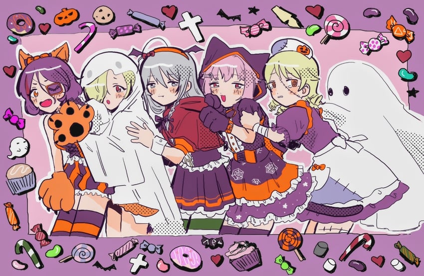 shirasaka koume, koshimizu sachiko, morikubo nono, hoshi syoko, and hayasaka mirei (idolmaster and 1 more) drawn by inichigaichi