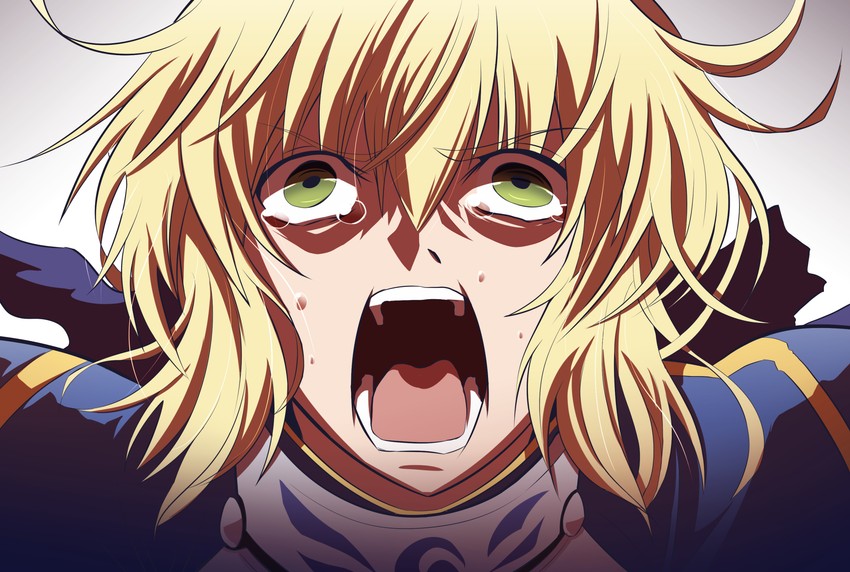 artoria pendragon, saber, and emiya kiritsugu (fate and 3 more) drawn by fujitaka_nasu