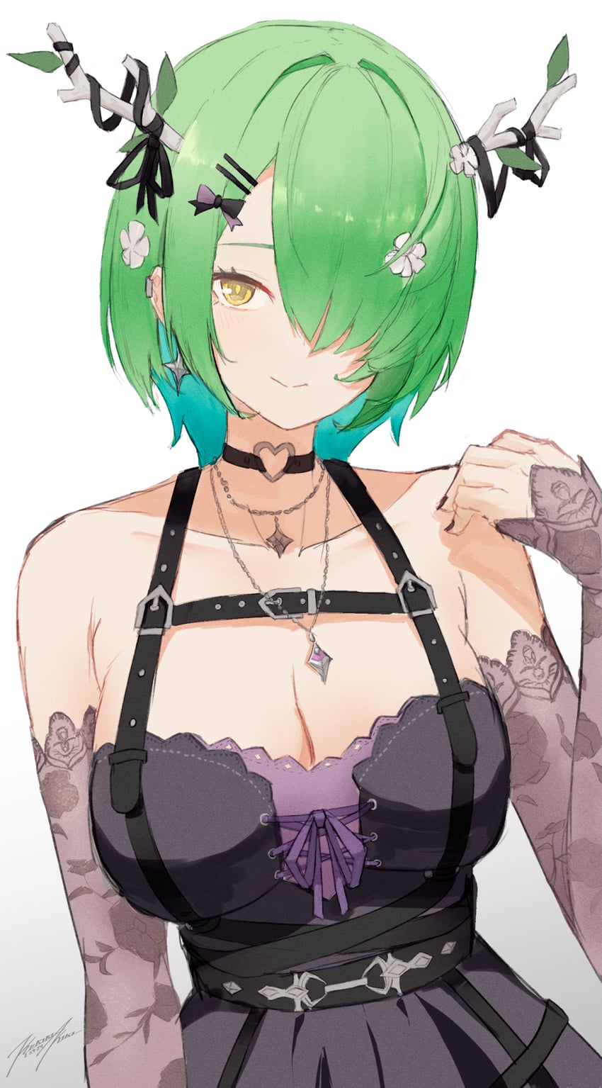 ceres fauna (hololive and 1 more) drawn by punished_pigeon