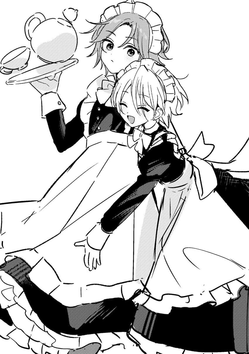 shiratori aira and oukawa kohaku (ensemble stars!) drawn by shisokonbu